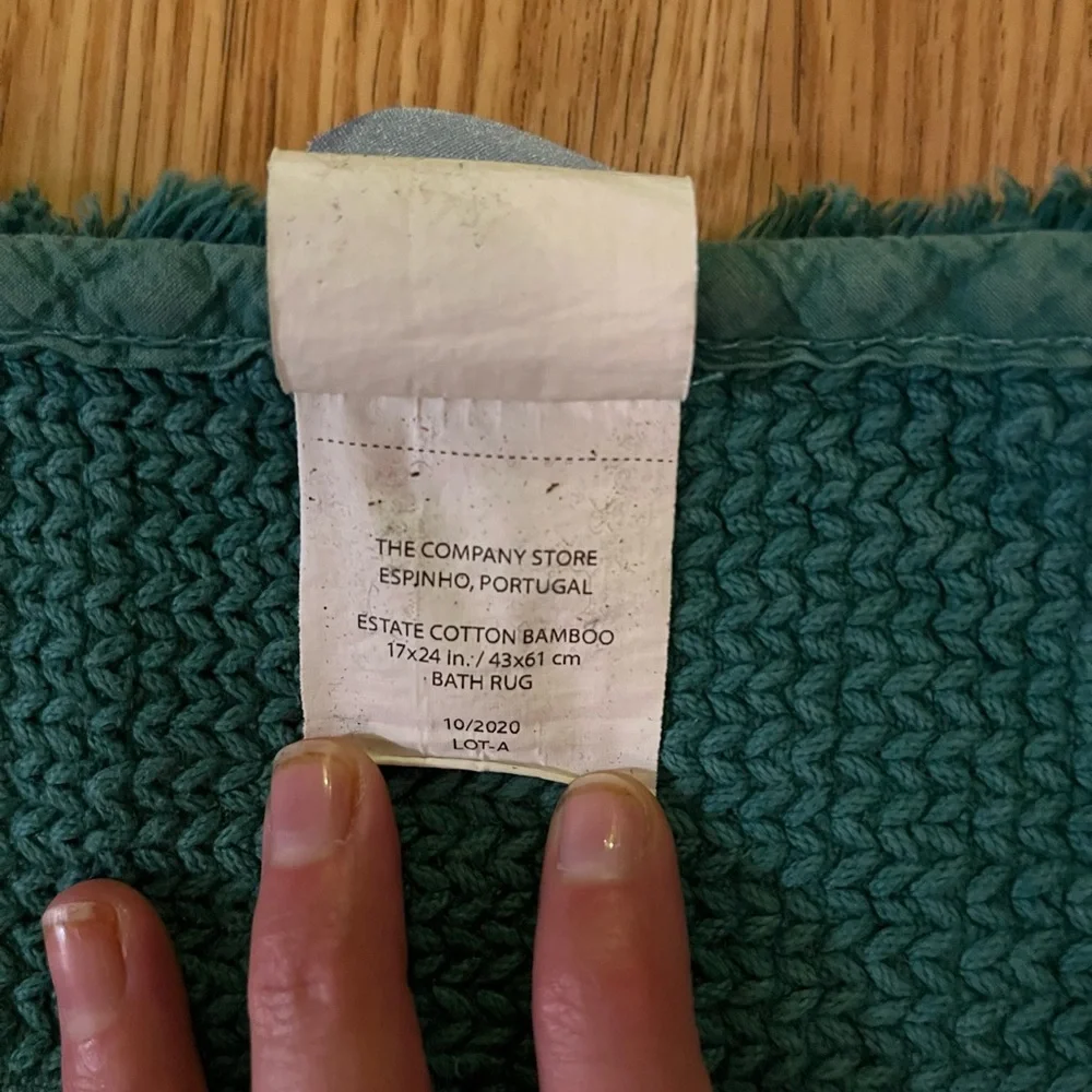 Regal Cotton Bath Rug Set - Plush Jade Green